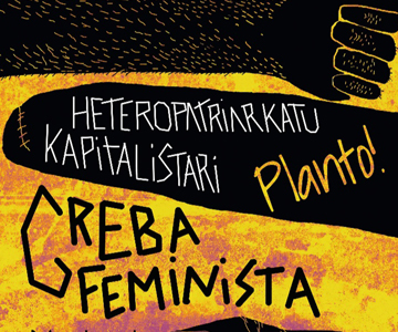 cartel para la huelga feminista 2019 en euskal herria greba feminista kartela