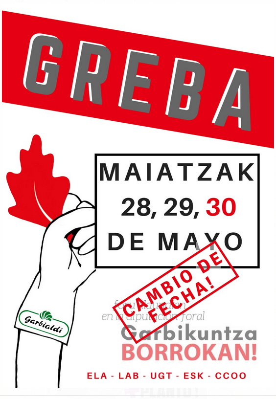 greba garbialdi bizkaia aldundia