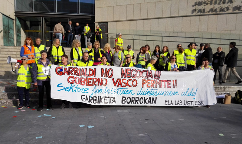 Fin huelga Garbialdi comisarias y juzgados de Gipuzkoa