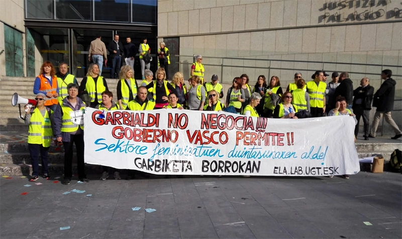 Fin huelga Garbialdi comisarias y juzgados de Gipuzkoa