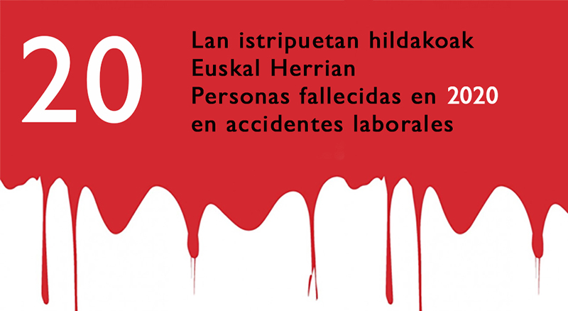 20 muertos-as accidente laboral euskal herria