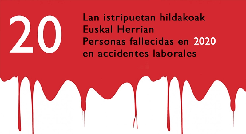 20 muertos-as accidente laboral euskal herria