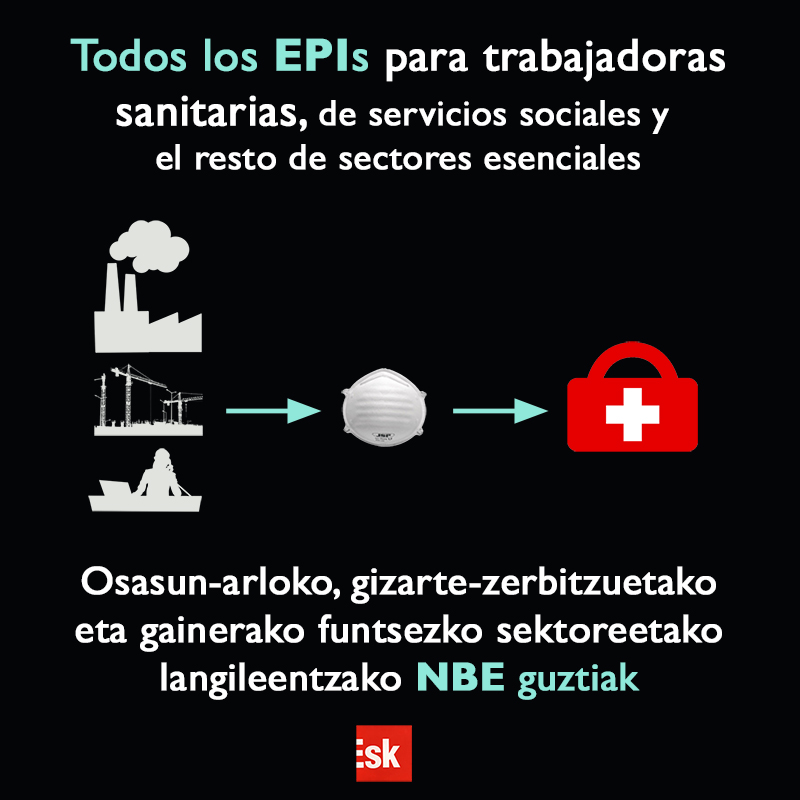 servicios esenciales EPI covid-19