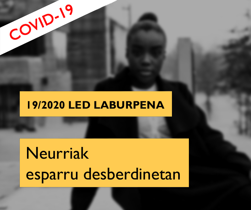 19/2020 LED dekretua fogasa atzerritarrentzat baimena baja covid-19 koronabirus