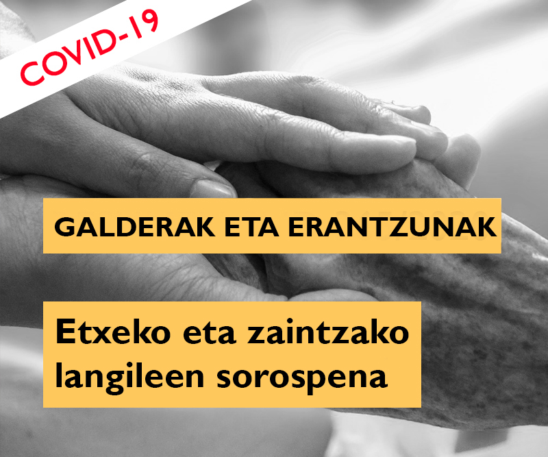 Etxeko eta zaintzako langileak COVID-19