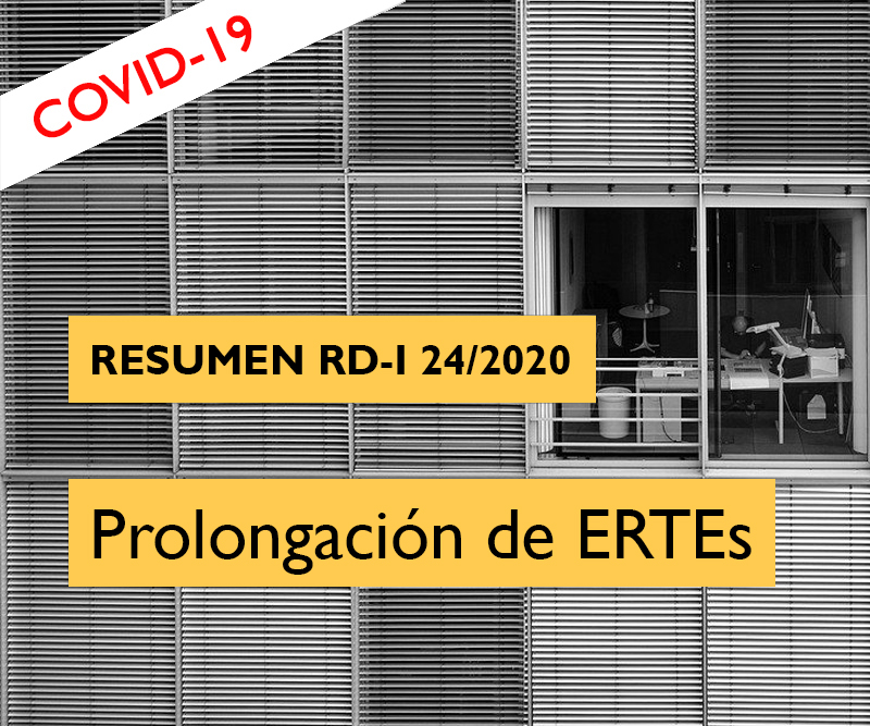 Real Decreto 24/2020 prolongación ERTEs