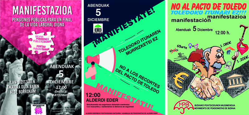 manifestacion 5 diciembre pensionistas