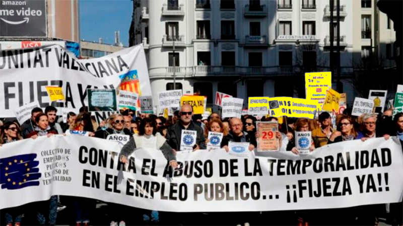 Movilización contra el fraude de ley en los contratos temporales públicos