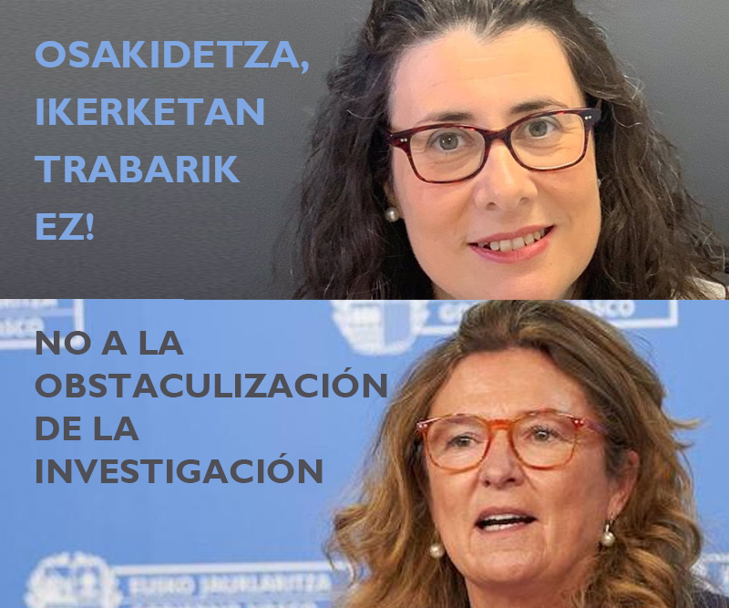 Osakidetza intenta obstaculizar la investigación de las OPEs