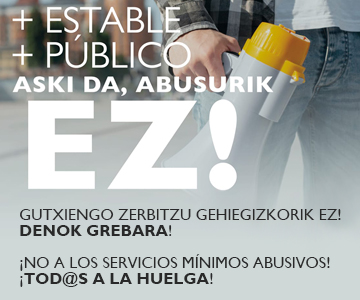 servicios minimos abusivos del Gobierno Vasco 22 abril 2021