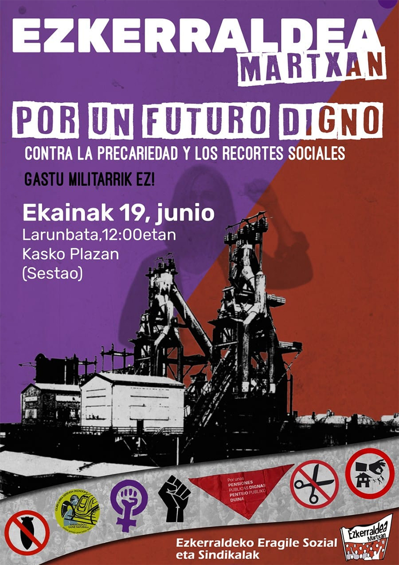 Ezkerraldea Martxan, por un futuro digno | 19 junio 2021 Sestao