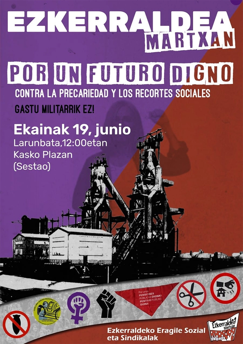 Ezkerraldea Martxan, por un futuro digno | 19 junio 2021 Sestao