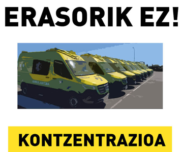 Ante las agresiones al personal sanitario ¡Gobierno Vasco implicación!