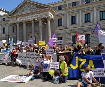  movilizaciones en defensa del personal temporal e interino