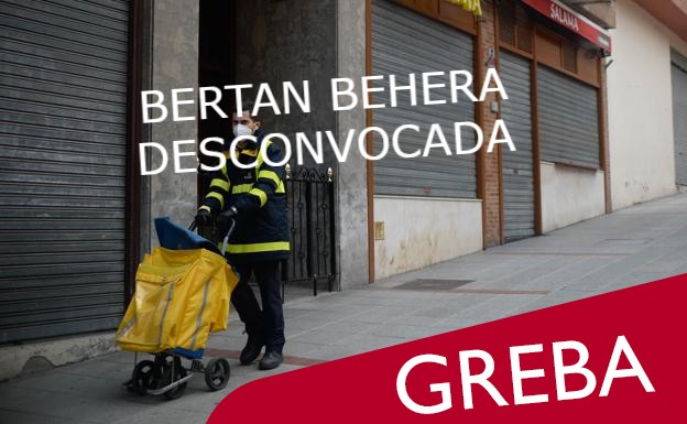 Gipuzkoako Correoseko greba bertan behera gelditu da