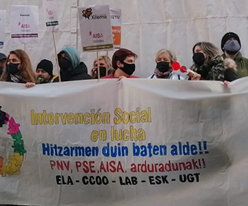 Los sectores socio-sanitarios se movilizan contra los presupuestos de Araba
