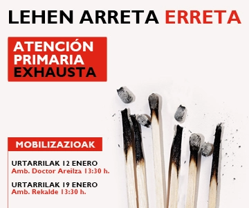 Concentraciones contra el abandono de la Atención Primaria en Osakidetza