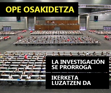 Nueva prórroga en la investigación de la OPE de Osakidetza