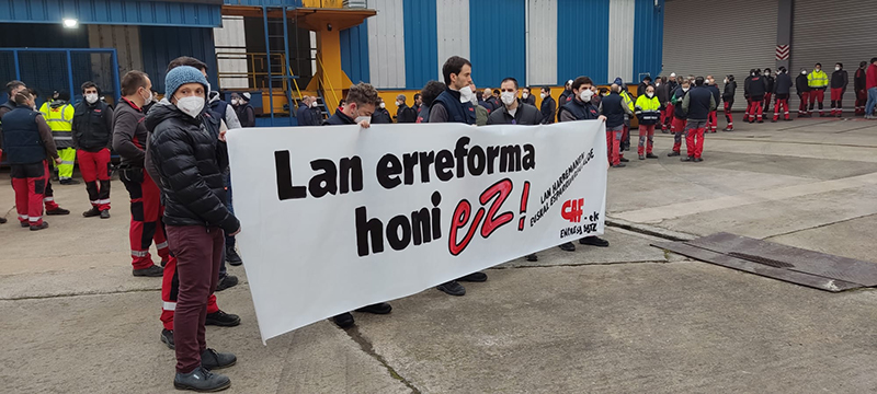 Mobilizazioak lan-erreformaren bozketaren bezperan