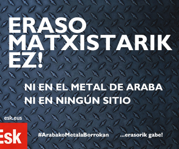 Agresión machista en la huelga del metal Araba