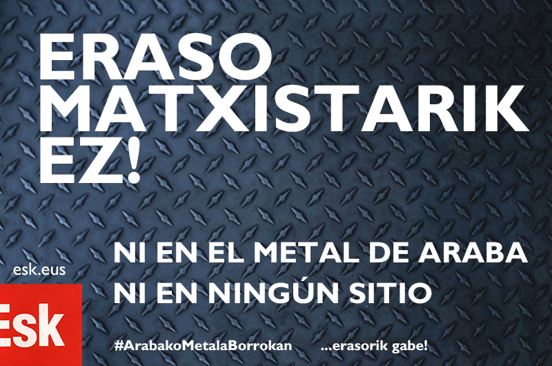 Agresión machista en la huelga del metal Araba