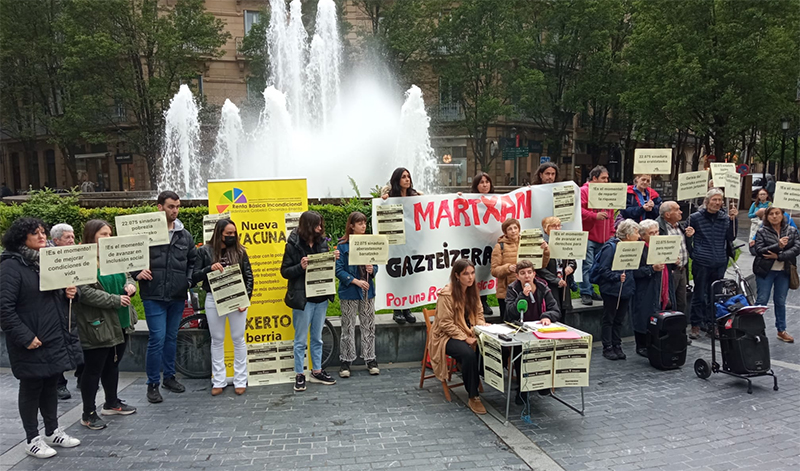 Debate en el Parlamento Vasco sobre la Renta Básica Incondicional