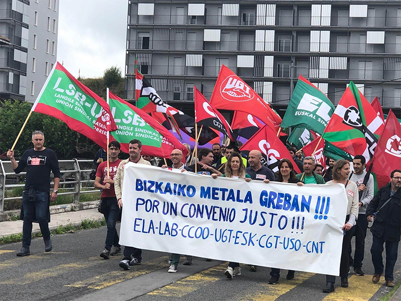 unidad de acción del metal en Bizkaia