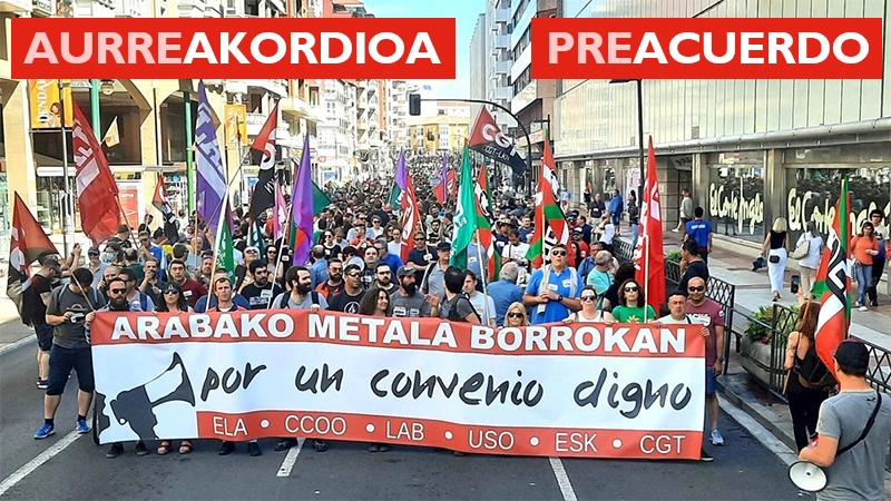 Preacuerdo en el metal de Araba 