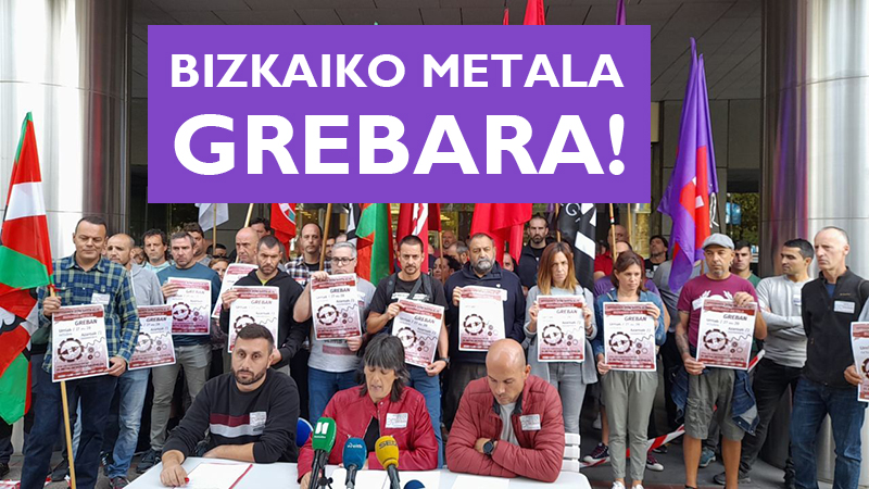 Greba Bizkaiko metalean