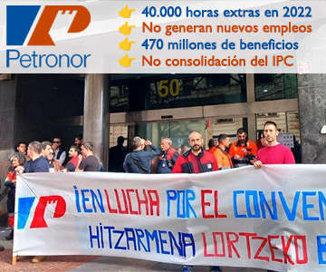 Concentración de la plantilla de Petronor en Inspección Laboral