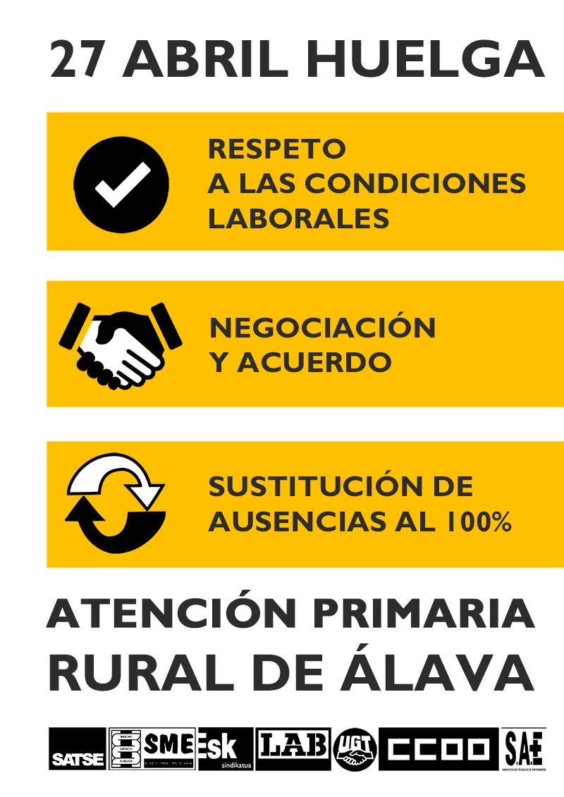 Cartel en la que aparecen las reinvindicaciones de las trabajadoras