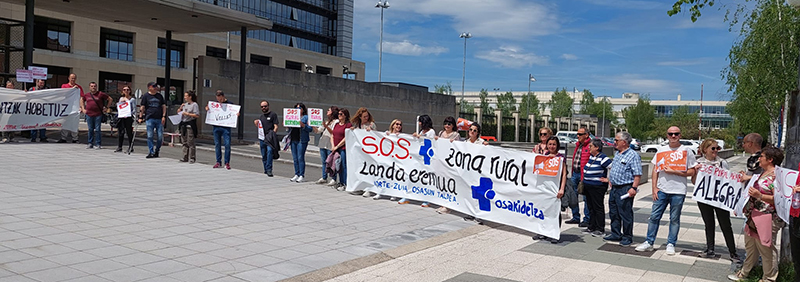 La plantilla de Atención Primaria de la zona rural de Araba protesta