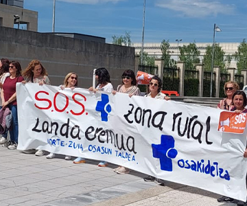 La plantilla de Atención Primaria de la zona rural de Araba protesta