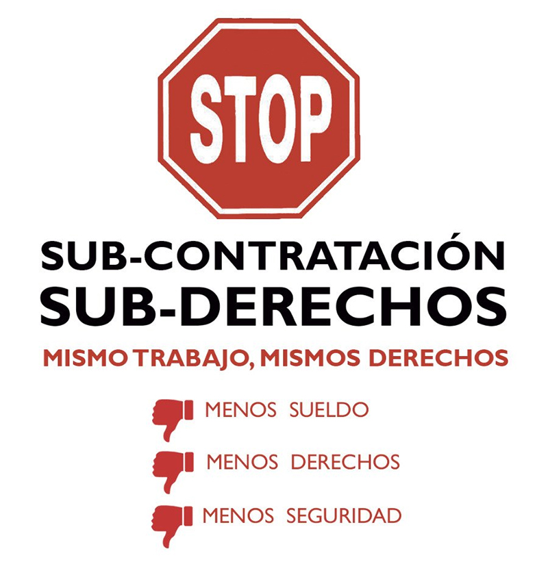 Stop subcontratación