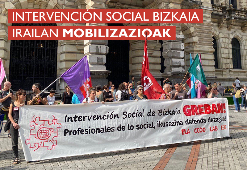 Intervención Social de Bizkaia se manifiesta