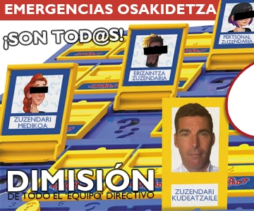 Juego del '¿Quien es quien?' con el equipo directivo de Emergencias Osakidetza