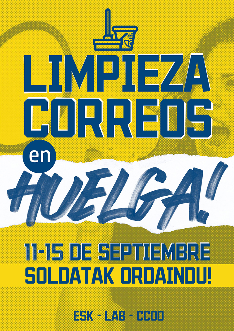 Huelga en la limpieza de Correos