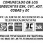 Comunicado conjunto ESK-CGT-AST-COBAS-EC